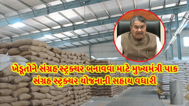 Crop storage structure yojana: ખેડૂતોને સંગ્રહ સ્‍ટ્રક્‍ચર બનાવવા માટે મુખ્‍યમંત્રી પાક સંગ્રહ સ્‍ટ્રક્‍ચર યોજનાની સહાય વધારીને રુ.1,00,000 કરાઈ